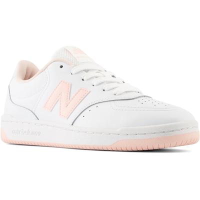 Sneaker NEW BALANCE "BBW80", Gr. 40, rosa (weiß, rosa), Leder, sportlich, Schuhe, von dem New Balance 550 inspiriert