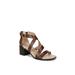 Women's Heritage Sandal by LifeStride in Brown Faux Leather (Size 8 1/2 M)