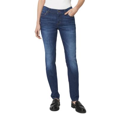 Slim-fit-Jeans MARC O'POLO "Alby Slim", Damen, Gr. 29, Länge 30, blau (dunkelblau wash), Denim/Jeans, Obermaterial: 92% Baumwolle, 6% Elastomultiester, 2% Elasthan, casual, Jeans Image