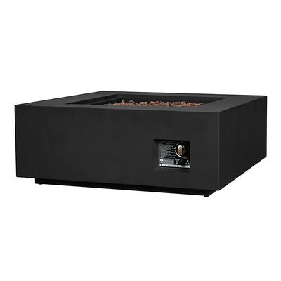 Everett Square Fire Table - Black - Ballard Designs