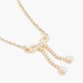 J. Crew Jewelry | J. Crew Pearl Bow Pendant Necklace | Color: Gold/White | Size: Os