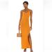 Free People Dresses | Free People Bare It All Bodycon Dress Orange Small | Color: Orange | Size: S