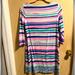 Lilly Pulitzer Dresses | Lilly Pulitzer Pink Teal And Blue Striped Dress Medium | Color: Blue/Pink | Size: M