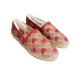 Coach Shoes | Coach Collins Valentine's Women Espadrille Khaki Brown Red Heart Size 8.5 | Color: Pink/Tan | Size: 8.5