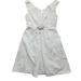 Lilly Pulitzer Dresses | Lily Pulitzer 0 Parker Dress A Line V-Neck White Flower Cotton Feminine Girly | Color: White | Size: 0
