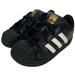 Adidas Shoes | Adidas Superstar Originals Black/White/Gold Shell Toe Sneakers Size 7k | Color: Black | Size: 7bb