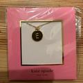 Kate Spade Jewelry | Kate Spade “E” Gold Pendent Necklace New | Color: Gold | Size: Os