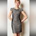 Anthropologie Dresses | Anthropologie Moulinette Soeurs Grisaille Shimmery Tweed Hourglass Dress Sz 6 | Color: Black/Gray | Size: 6