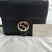 Gucci Bags | Interlocking Shoulder Gucci Leather Bag | Color: Black/Gold | Size: Os