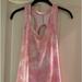 Athleta Tops | Athleta Pink And White Tie Dye Tank Top Size S | Color: Pink/White | Size: S