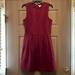 J. Crew Dresses | J. Crew Burgundy Sleeveless Dress Size Medium | Color: Red | Size: M