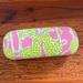 Lilly Pulitzer Accessories | Lilly Pulitzer Giraffe Hard Clamshell Glasses Case | Color: Green/Pink | Size: Os