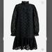 J. Crew Dresses | J.Crew Eyelet Ruffle Dress | Color: Black | Size: M