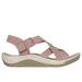 Skechers Women's Reggae Cup - Clean Lines Sandals | Size 11.0 | Blush Pink | Textile/Synthetic | Vegan | Machine Washable