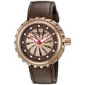Stuhrling Original Cyclone Men's Automatic Watch with Multicolour Dial Analogue Display and Brown Leather Strap 726.04