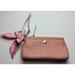 Coach Bags | Coach Pebbled Leather Large Wristlet Pouch Clutch Wallet Pink With Bow | Color: Pink | Size: Os