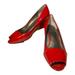 Jessica Simpson Shoes | Jessica Simpson Women's Barth Macintosh Red Leather Pumps 9.5 | Color: Red | Size: 9.5