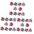 ibasenice 30 pcs micro scene ornaments Mini glass terrariums for plants micro landscape house fairy house decor resin toy tiny sculptures home decor House Model Synthetic resin number crafts