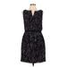 Armani Exchange Casual Dress - Popover: Black Jacquard Dresses - Women's Size 10