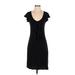 Old Navy Casual Dress - Party Scoop Neck Short sleeves: Black Print Dresses - Women's Size Small