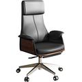 Computer Desk Chair With Armrest High-grade Adjustable President Managerial Chairs, Comfortable And Soft For Meetings Computer Chair, Bearing 150kg/330.7lbs (Color : Black, Size : 115-122 * 55cm)