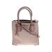 MICHAEL Michael Kors Leather Satchel: Pebbled Pink Solid Bags