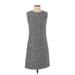 Adam Lippes Collective Casual Dress - A-Line Crew Neck Sleeveless: Gray Dresses - Women's Size 4