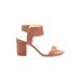 Nine West Heels: Brown Print Shoes - Women's Size 8 - Open Toe