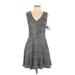 Everly Casual Dress - A-Line: Gray Marled Dresses - New - Women's Size Large