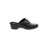 Clarks Mule/Clog: Slip-on Wedge Classic Black Solid Shoes - Women's Size 6 - Round Toe