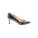 Cole Haan Heels: Pumps Stiletto Minimalist Black Print Shoes - Women's Size 9 - Almond Toe