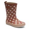 Gummistiefel BISGAARD "fashion Weite: normal", Kinder, Gr. 32, weiß (altrosa weiß sweethearts), Gummi, sportlich, Schuhe, Matsch-Stiefel mit Wechselfußbett, Größenschablone zum Download