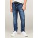 Slim-fit-Jeans TOMMY HILFIGER "SCANTON Y AUTHENTIC STRETCH" Gr. 16 (176), N-Gr, blau (authenticstretch) Jungen Jeans Kinder bis 16 Jahre