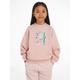 Sweatshirt TOMMY HILFIGER "MULTI COLOR MONOGRAM SWEATSHIRT" Gr. 12 (152), rosa (teaberry blossom) Mädchen Sweatshirts