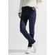 Slim-fit-Jeans CECIL "TORONTO" Gr. 27, Länge 30, blau (dark blue) Damen Jeans Röhrenjeans