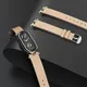 Bracelet en cuir pour MI Band 8 7 6 bracelet de montre pour Xiaomi Smart Band 8 bracelet Mi 5 4 3