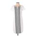 Jones New York Casual Dress: White Graphic Dresses - Women's Size 4