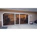 10'W x 7'H Garage Door Screen without Passage Door Metal Lifestyle Screens The Most Versatile Garage Screen On The Planet | Wayfair LSY1007WSNR