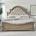 Colchester Low Profile Standard Bed Wood & Upholstered/Chenille/ in Brown Laurel Foundry Modern Farmhouse® | King | Wayfair