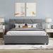 Latitude Run® Queen Size Upholstered Platform Bed Upholstered in Gray | 39.7 H x 68.9 W x 84.6 D in | Wayfair 8879562C8D364FD1BCD03CE74C5218DB