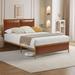 17 Stories Danique Bed Wood & Metal/Metal in Brown | 43.3 H x 57.87 W x 78.35 D in | Wayfair 054CA27411004A9890D7CE11C07251EF