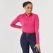 Piper SmartCore Long Sleeve ¼ Zip Sun Shirt - M - Pink Pop - Smartpak