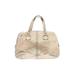 MICHAEL Michael Kors Leather Satchel: Metallic Gold Graphic Bags