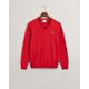 Gant Classic V-Neck Pullover aus Baumwolle Herren ruby red, Gr. XL, Männlich anderes