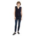 Tom Tailor Tapered Jeans mit recycelter Baumwolle Damen rinsed blue denim, Gr. 36-30, Weiblich Denim Hosen