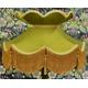 Olive Green and Gold Victorian Crown Top Fabric Lampshade For Bedside Table Floor Standard Lamps Ceiling Light Pendants