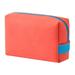 CAKVIICA Pure Color Cosmetic Bag Briefcase Style Portable Cosmetic Bag Hand Cosmetic Bag Red