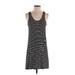 Madewell Casual Dress - Shift Scoop Neck Sleeveless: Gray Print Dresses - Women's Size X-Small