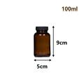 Sewing supplies clearance Glass bottle for cake Dr browns glass bottle Decoration Storage Dark Brown Wide Mouth Glass Bottle Lightproof Health Products Separate Bottling