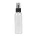 NUOLUX 60ML Transparant Spray Bottle Empty Plastic Makeup Liquid Perfume Mist Atomizer Refillable for Travel (Transparent Bottle Body +Spray Color and Style Random)
